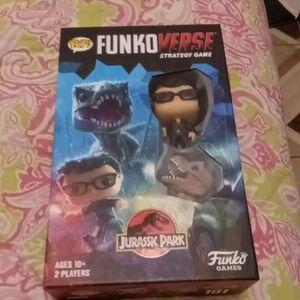Funko Jurassic Park Strategy Game with Blue and Black